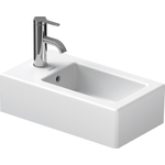 Duravit Vero lave-mains 25x45cm avec trou de robinet et trop-plein avec WonderGliss blanc 0291346