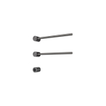 Hotbath &MORE Handdoekradiator - 50x38cm - rond - 2 stangen - horizontaal - met schakelaar - PVD - geborsteld gunmetal (antraciet) SW1245687