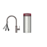 Quooker flex kokendwaterkraan - draaibare & uittrekbare uitloop - Combi+ reservoir - Warm / kokend water - Gun metal SW968361