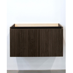 Adema Holz meuble sous vasque 80cm 1 tiroir sans poignée bois toffee SW773953