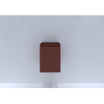 H&R Badmeubelen Wastafelonderkast - 40x44.8x55cm - 1 deur - linksdraaiend - greeploos - 40x55x45cm terra mat SW866907