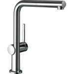 Hansgrohe Talis m54 - 1 greeps keukenmkr - 270 met uittrekb uitloop - sbox - hoogglans chroom SW528925