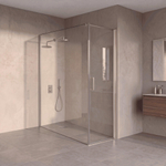 Fortifura Galeria Douchecabine - 60x180x200cm - profiel veiligheidsglas - antikalk - chroom SW1444115