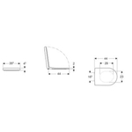 Geberit Icon wc-zitting met softclose en topfix Duroplast - glans wit SW89888