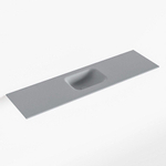 Mondiaz LEX Fontein - 110x30x0.9cm - wasbak midden - zonder kraangaten - voor toiletmeubel - Solid surface - Plata SW1026013