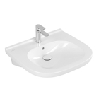 Villeroy & Boch Vicare O.novo Vita wastafel Vita - met 1 kraangat - met overloop - 60x55cm CeramicPlus - White Alpine (glans wit) 1025050