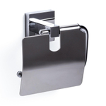 Haceka Mezzo Toilet Roll Holder With Cover Chrome HA403013