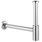GROHE Siphon de design universel 1 1/4 avec tube mural et rosace chrome GA31755
