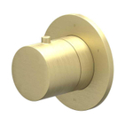 IVY Bond Pièce de finition - 3 voies - inverseur-arrêt - symmetry - rosace ronde - Or mat brossé PVD SW1032346