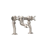 Robinet baignoire Crosswater Belgravia Crosshead - à poser - 16,5 cm bec - nickel brossé SW1176805