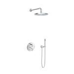 Hotbath Get together IBS2RA Regendoucheset inbouw - 35cm wandarm - 30cm ronde hoofddouche - staafhanddouche - chroom SW18428