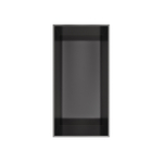 Hotbath &MORE Boîte de rangement encastrable ou niche encastrée - 30x15x10 - sans cadre - Gunmetal brossé PVD SW1246550