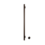 Hotbath &MORE Radiateur sèche-serviettes - 19x115cm - rond - 1 barre - vertical - avec interrupteur - tuscan bronze SW1245706