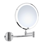 Saniclass Pro Miroir de maquillage 7x grossissant mural 20cm avec éclairage chrome SW542096