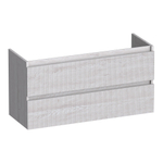 BRAUER Joy Wavy wastafelonderkast ondiep 100 2 softclose lades - greeploos - 1 sifon uitsparing - Forest Seashell SW1201436