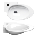 Clou First vasque de toilette 38.8x24.6cm trou de robinet à gauche Céramique Blanc SW9267