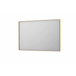 INK SP32 miroir - 120x4x80cm rectangulaire dans cadre en acier incl LED indirecte - chauffage - changement de couleur - dimmable et interrupteur - brossé or mat SW955883