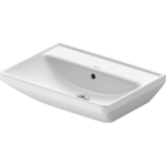 Duravit D-Neo lavabo 60x44x16.5cm sans trou de robinet rectangulaire Céramique Blanc SW640415