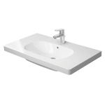 Duravit D-code Meubelwastafel - 85x48cm 1x kraangat - met overloop - wit GA87574