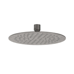 IVY Douche de tête - slim - 20cm - buses anticalcaire - Eco-air - Métal brossé noir PVD SW1031505