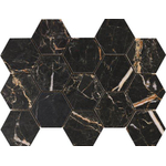 Douglas Jones Marbles Mozaiektegel - 22.5x32.5cm - 9.5mm - gerectificeerd - Brown hexa. SW854185