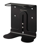 Wellmark Porte-savon mural pour 2 distributeurs de savon Noir mat SW484820