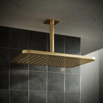 Hotbath Gal Hoofddouche Rechthoek - 27 x - 40 cm - PVD - geborsteld messing (goud) SW656188