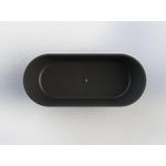 Arcqua Pinto Baignoire îlot 160x70 mat noir SW643372