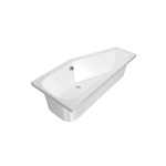 Xenz Lagoon Baignoire d'angle - 160x75x48 - bonde Centre - Droite - Compact - acrylique - blanc SW102958