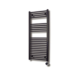 Sanicare radiateur électrique design 111,8 x 45 cm noir mat avec thermostat noir SW420041