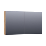 BRAUER Impress Deluxe armoire de toilette – 119 x 70 x 15 cm – LED directe – 2 portes, portes-miroir double face – Chateau SW371715