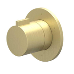 IVY Pact Partie apparente - 3 voies - inverseur d'arrêt - symmetry - rosace ronde - or brossé mat PVD SW1031103