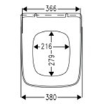Villeroy & Boch Omnia Architectura closetzitting - met deksel hoekig wit 0124391