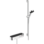 Hansgrohe Pulsify Colonne de douche thermostatique 90cm avec pommeau 10.5cm 3 jets Chrome SW651035