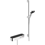 Hansgrohe Pulsify select s - thermostaat - met glijstangset - 90cm - 10.5cm - 3jet - hoogglans chroom SW651035