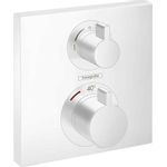 Hansgrohe Ecostat Square - afbouwdeel - voor inbouw - thermostaat - met stop- en omstelkraan - mat wit SW297558