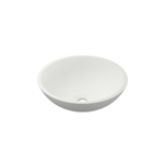 INK Jazz grand lavabo - 40x40x12cm - 0 trous de robinet - polystone blanc mat SW65847