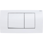 Geberit Twinline bedieningplaat 2-toets spoeling frontbediening - voor toilet - 34x18.5cm - dualflush - wit SW242690