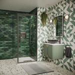 Crosswater Asura panneau latéral pour porte pliante - 80cm - ardoise SW1176558