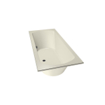 Xenz Lagoon Duobad - 180x80x53 - afvoer Midden - acryl - pergamon SW103176