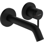 Hansgrohe Tecturis Robinet lavabo encastré - mitigeur - rond - monocommande - bec 16.5 cm - noir mat SW918628