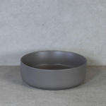 QeramiQ Note Vasque à poser 37x12cm céramique Taupe mat SW369757