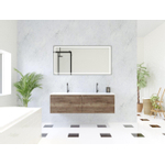 HR badmeubelen Matrix 3D ensemble meuble de salle de bains 140cm 2 tiroirs sans poignées avec profil de préhension en couleur Charleston avec lavabo thin 2 trous de robinet blanc mat SW857143