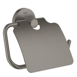 Grohe Essentials Closetrolhouder met klep - brushed hard graphite (antraciet) SW99017