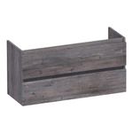 BRAUER Joy wastafelonderkast ondiep - 100x39x50cm - 2 softclose lades - greeploos - 1 sifon uitsparing - Driftwood SW1201161