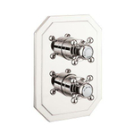 Crosswater Belgravia douchekraan - inbouw - Thermostatisch - zonder inbouwdeel - 2 functies - nikkel SW487250