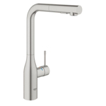 Grohe Essence New Keukenkraan - hoog - uittrekbare l uitloop - 2 straalsoorten - Brushed Supersteel (RVS) 0467942