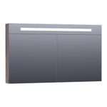 BRAUER Promise Deluxe armoire de toilette - 120x70x15cm - avec éclairage direct - 2 portes miroir double face - Bois flotté SW499524