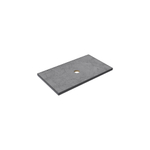 Thebalux Type wastafelblad 80x46cm frame mat zwart Keramiek Petra Grey SW765934