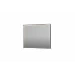 INK SP19 spiegel - 100x4x80cm rechthoek in stalen kader incl dir LED - verwarming - color changing - dimbaar en schakelaar - geborsteld RVS SW955874